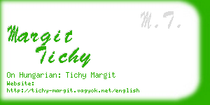 margit tichy business card